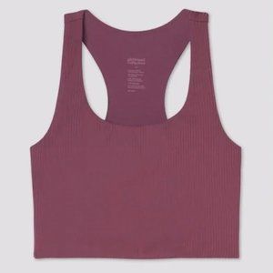 Girlfriend Collective Bra/Biker Short Set in GOJI: size M